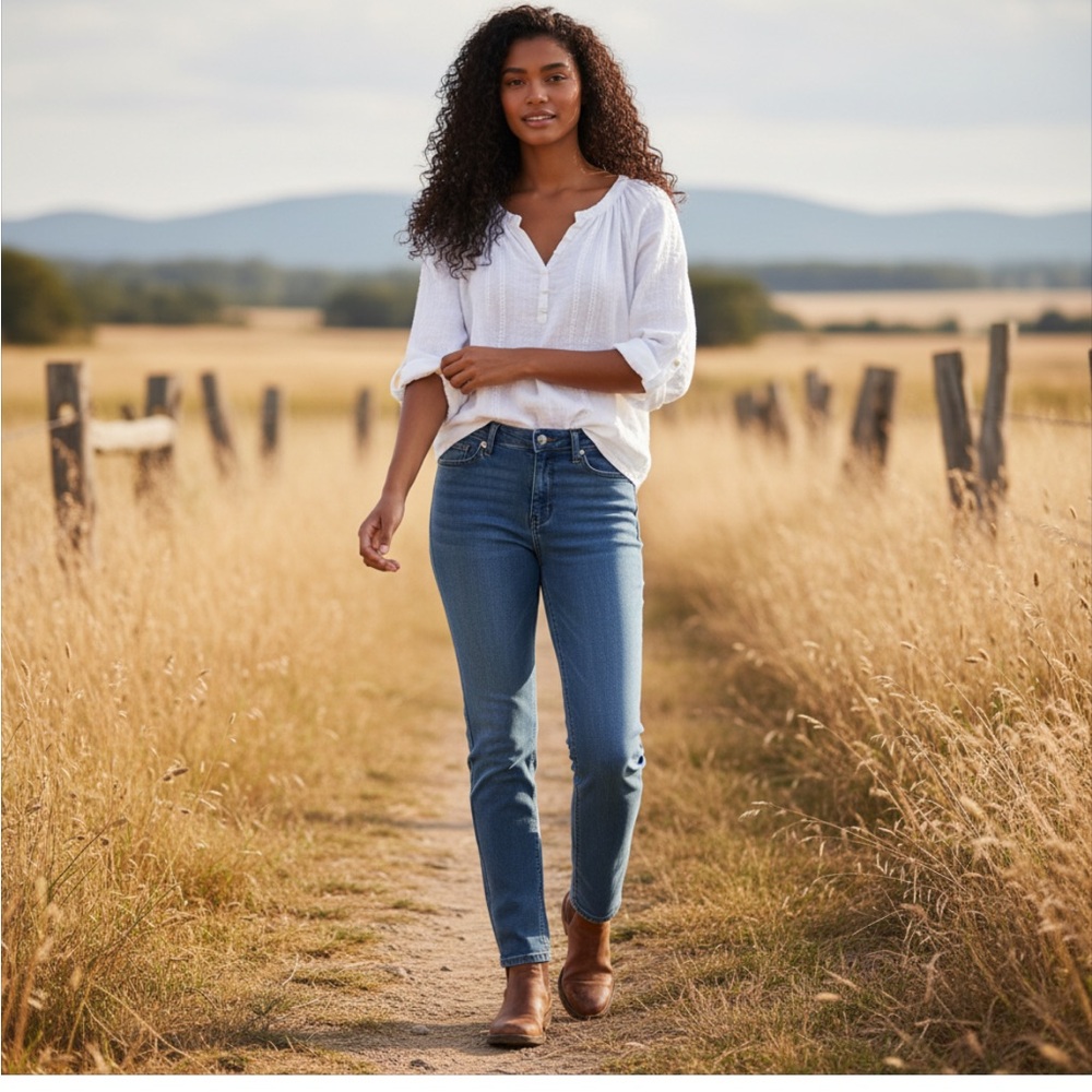 Talbots straight legged jeans!